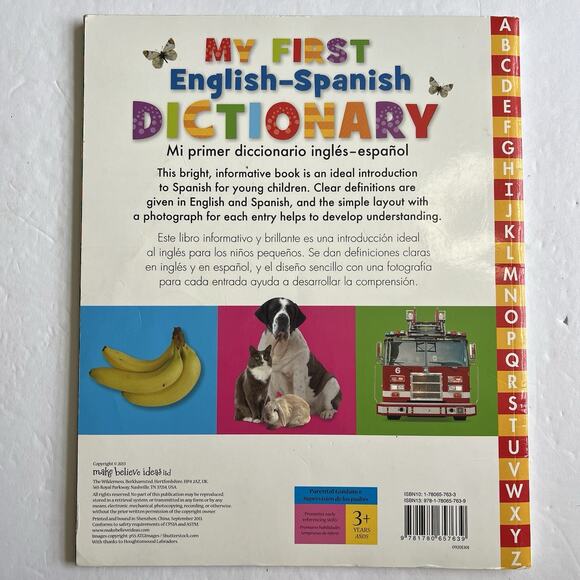 My First English Spanish Dictionary Mi Primer Diccionario Ingles Espanol 2013 - Picture 5 of 6